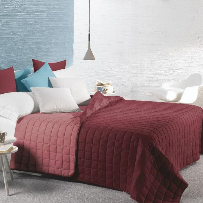 Caleffi Single Quilted Bedspread Solid Color Modern Bicolor D62 