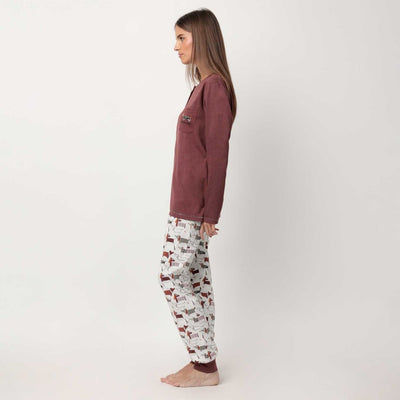 Admas Pigiama da Donna in Caldo Cotone 63622 2510S30