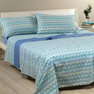 Caleffi Completo Lenzuola Copriletto Singole Optical Art 2411S32