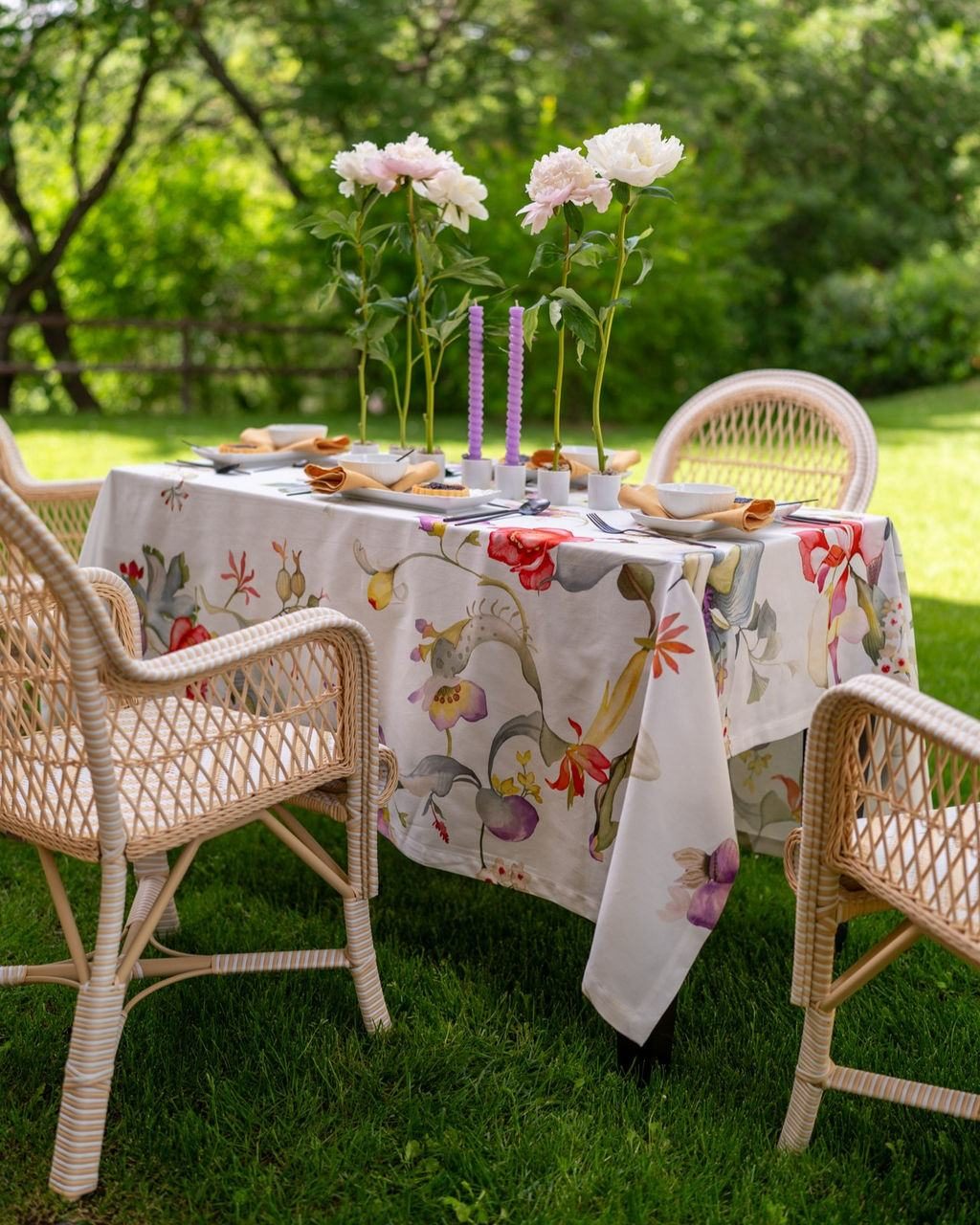 Tessitura Toscana Telerie Tovaglia e Runner in P.Cotone Onirica - Varie Dimensioni