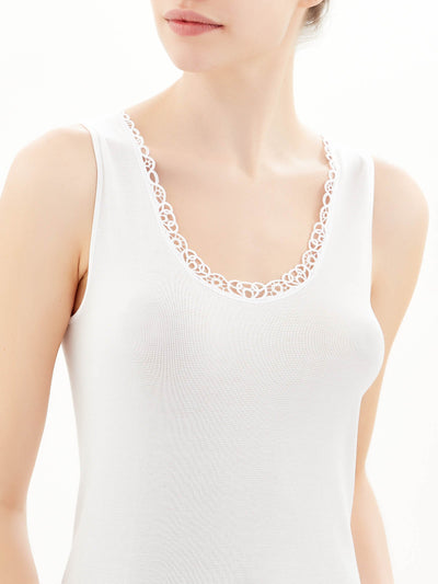 Ragno Canotta Intima da Donna Spalla Larga in Filo di Scozia 701122 S23