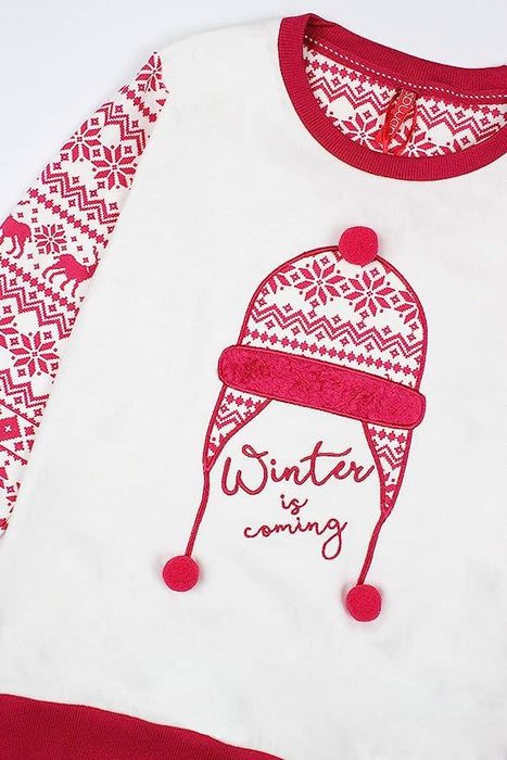 Admas Winter Pajamas for Girls in Warm Cotton Fleece 54142 S23