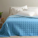 Caleffi Copriletto Trapuntato Matrimoniale Tinta Unita Modern Bicolor - Passarelli Biancheria