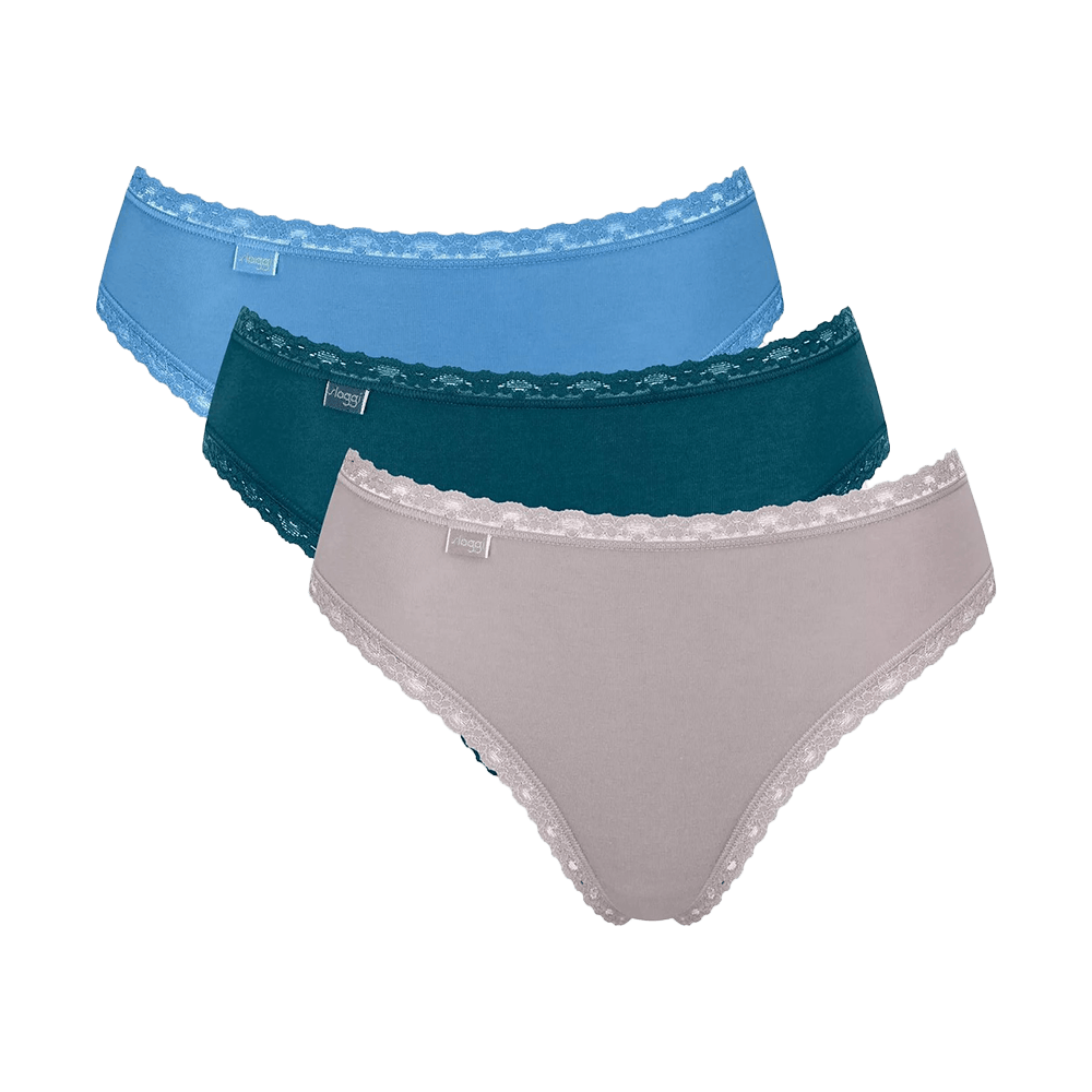 Sloggi Donna 24/7 Weekend Tai C3P 3 Slip 10198237 V010 S16 - Passarelli Biancheria