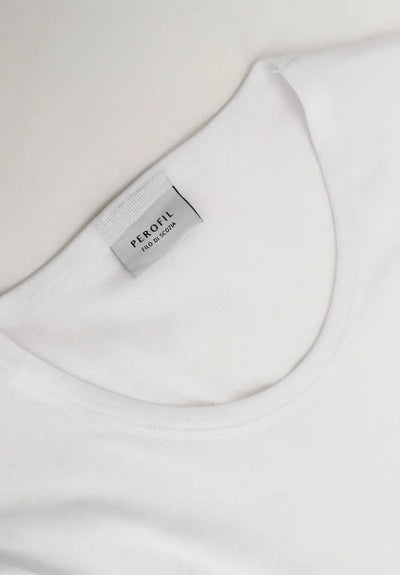 Perofil Maglia Intima da Uomo Girocollo Maniche Corte Filo Scozia V-Neck S32 - Passarelli Biancheria