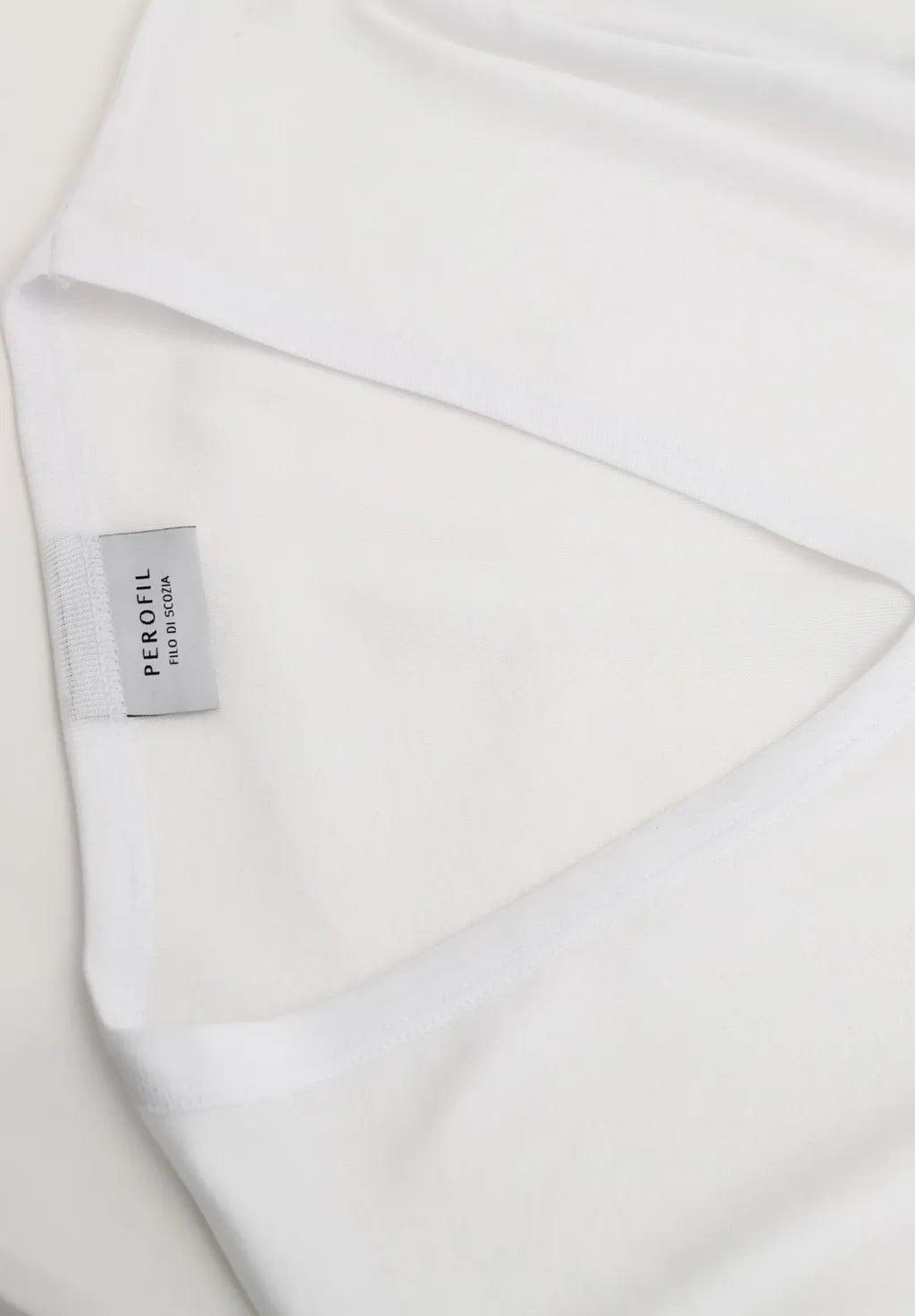 Perofil Maglia Intima da Uomo Scollo V Maniche Corte Filo Scozia V-Neck S32 - Passarelli Biancheria