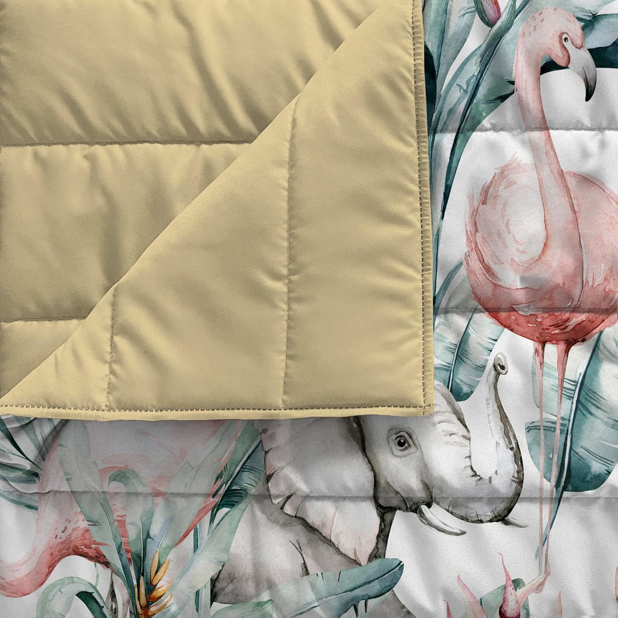 Quilt Copriletto Trapuntato jungla - Varie Dimensioni