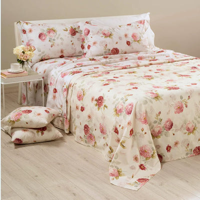 Caleffi Copriletto Estivo Matrimoniale in Cotone Panama Eden Rose 2505S80