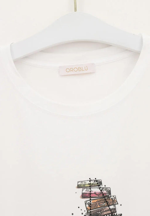 Oroblu Women's Summer Round Neck T-Shirt VOBT67357 S40