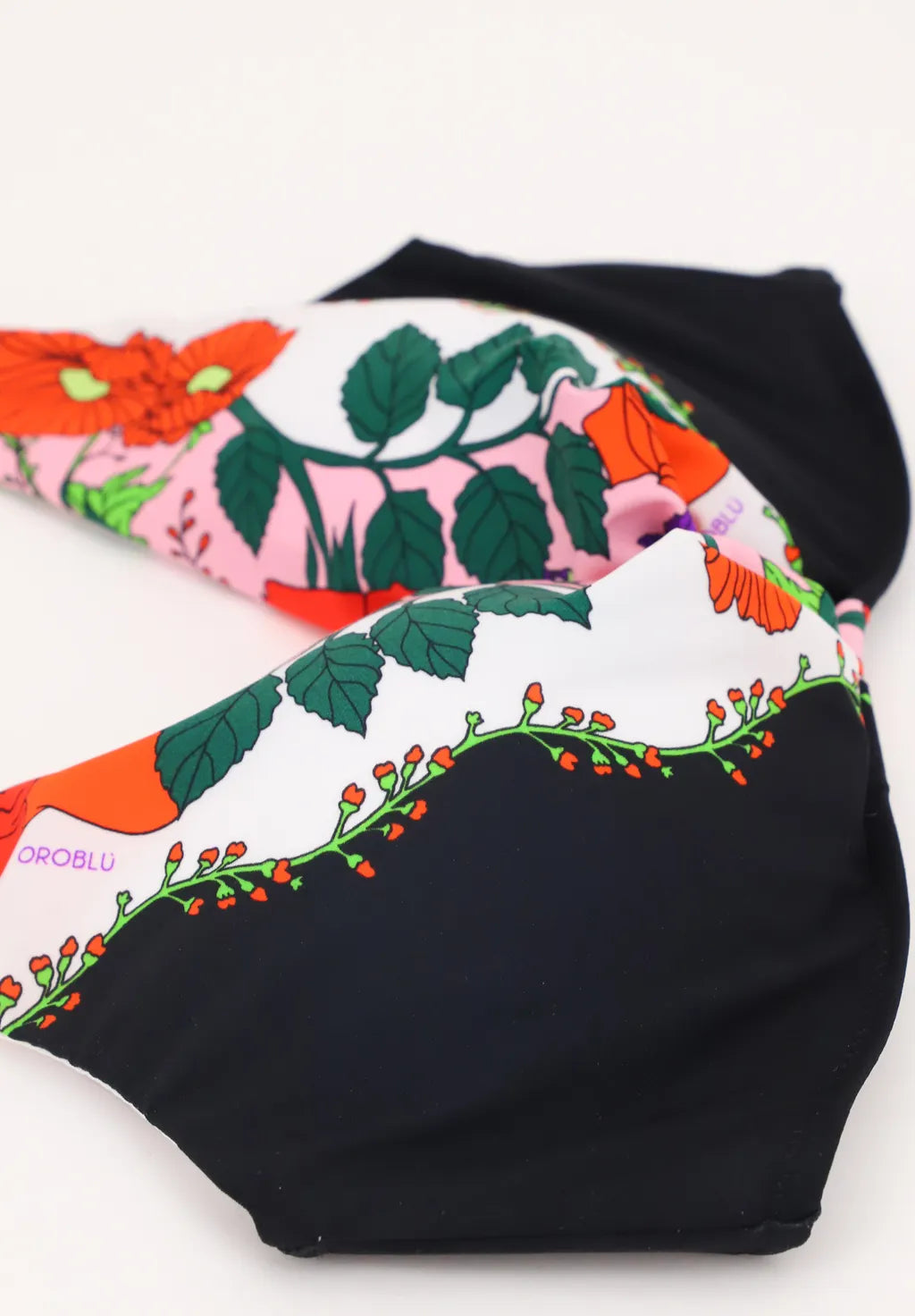 Oroblu Costume Due Pezzi Preformato con Ferretti Roses VOBB67722 S110