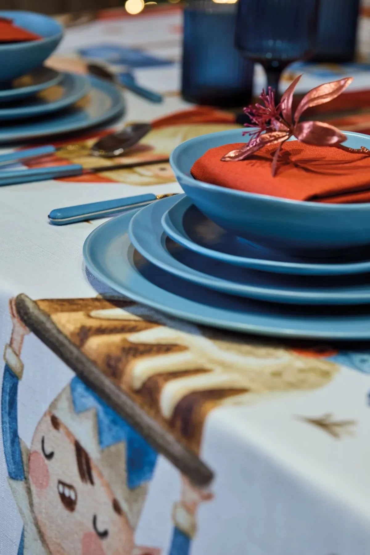 Maison Sucrèe Tovaglia Folletti tessuto Korin - Varie Dimensioni