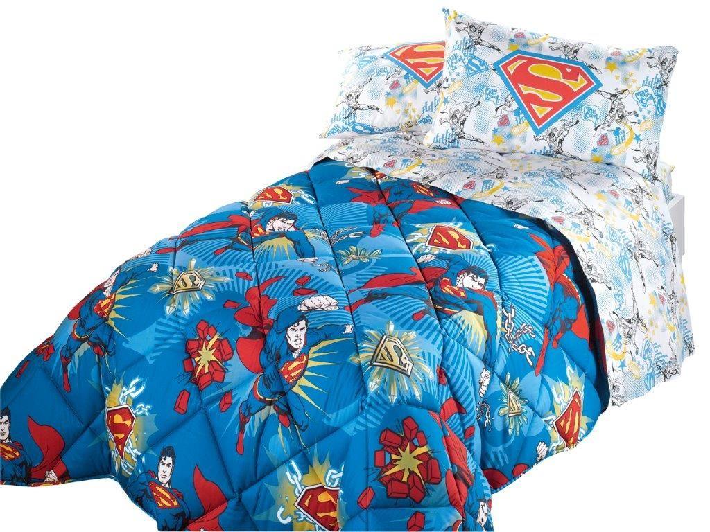 Caleffi Trapunta Superman Dinamic per Letto Singolo 1P D55 - Passarelli Biancheria