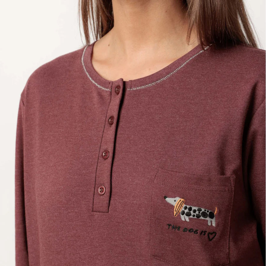 Admas Pigiama da Donna in Caldo Cotone 63622 2510S30