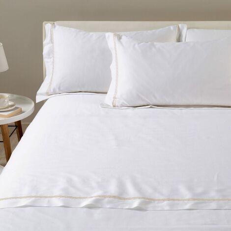 Caleffi Completo Lenzuola Matrimoniale Treccia Naturale 1007024 D120 - Passarelli Biancheria