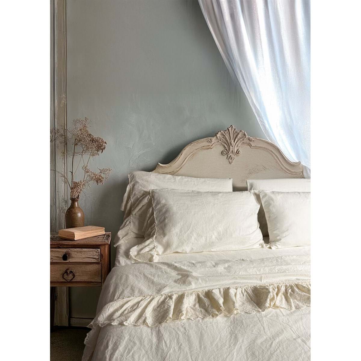 Blanc Mariclò Completo Letto 2P in Cotone Sangallo 2510B100