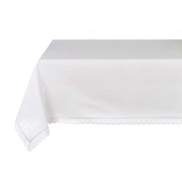 Blanc Mariclò Tovaglia bianca da 12 con Pizzo Dentelle A3916099BI 0612B392