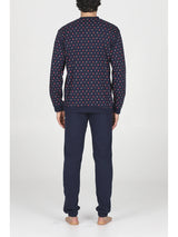 Alpina Pigiama Invernale Serafino in interlock di puro cotone AAL439 2510S70