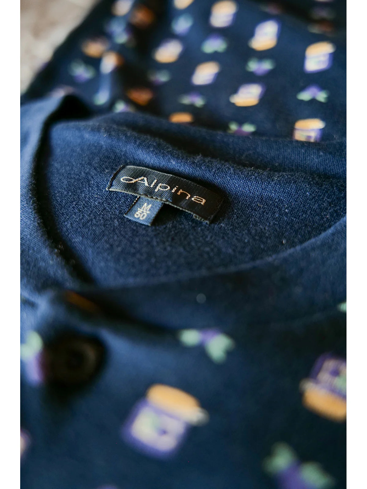 Alpina Pigiama Invernale Serafino in interlock di puro cotone AAL439 2510S70