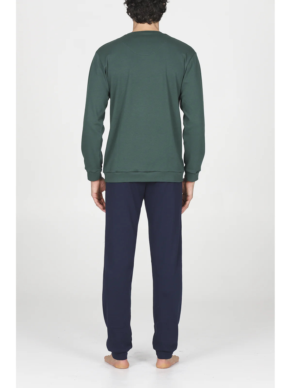 Alpina Pigiama Invernale Serafino Caldo Cotone Uomo AAL453 2512S64