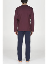 Alpina Pigiama Invernale Cardigan in interlock di puro cotone AAL743 2512S76