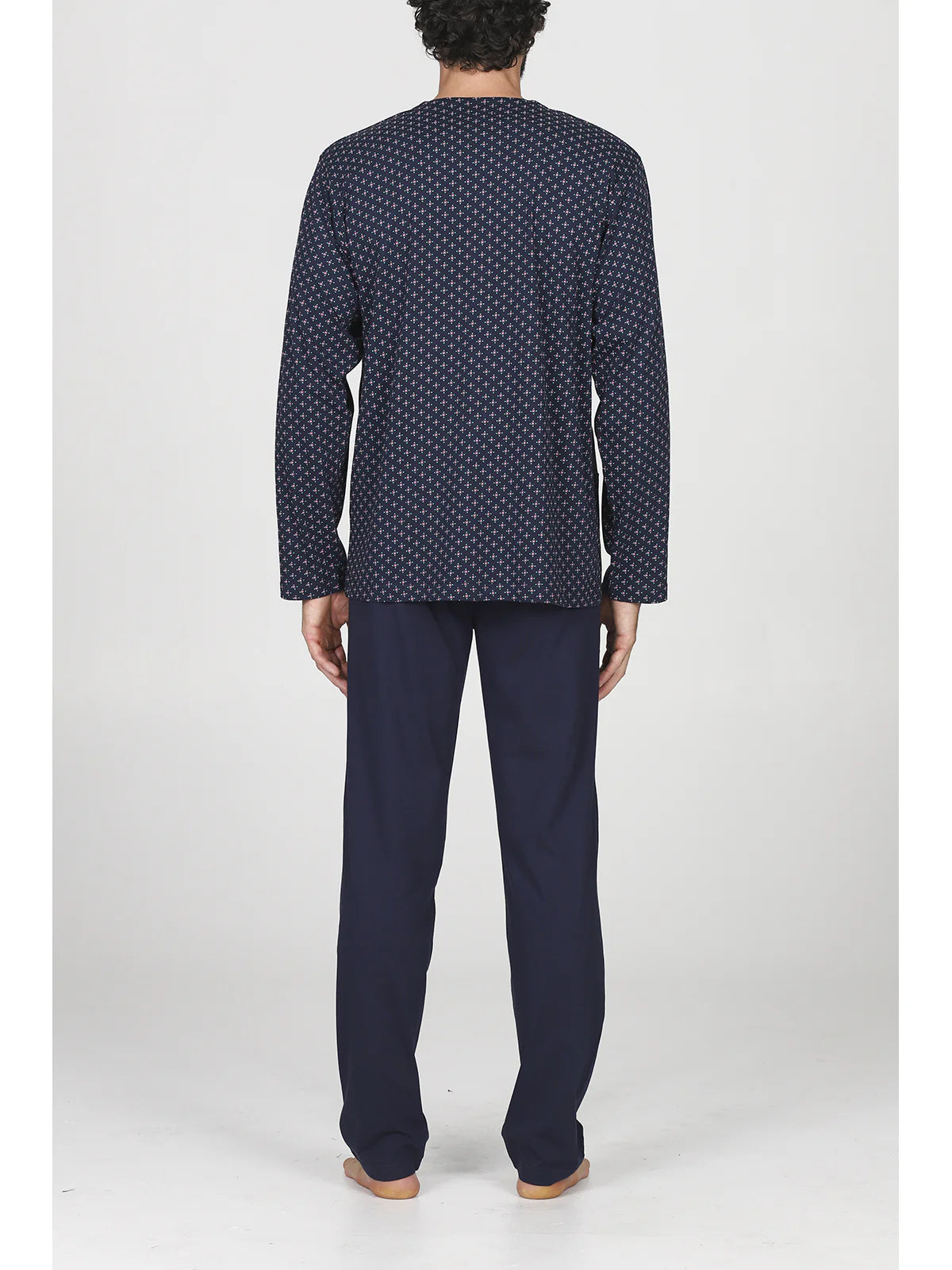 Alpina Pigiama Cardigan Cotone Leggero da Uomo AAL780-537 2604S64