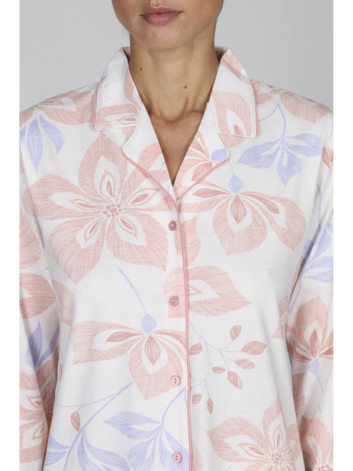 Alpina Donna Pigiama Leggero Aperto da Donna AEL406 2604S70