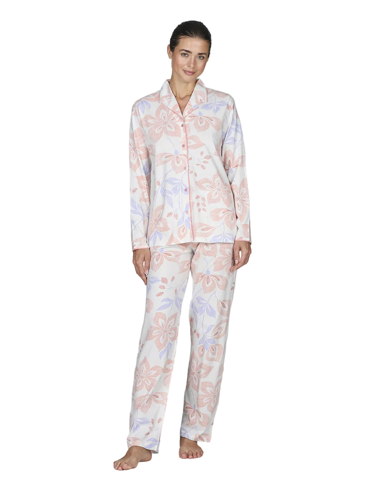 Alpina Donna Pigiama Leggero Aperto da Donna AEL406 2604S70