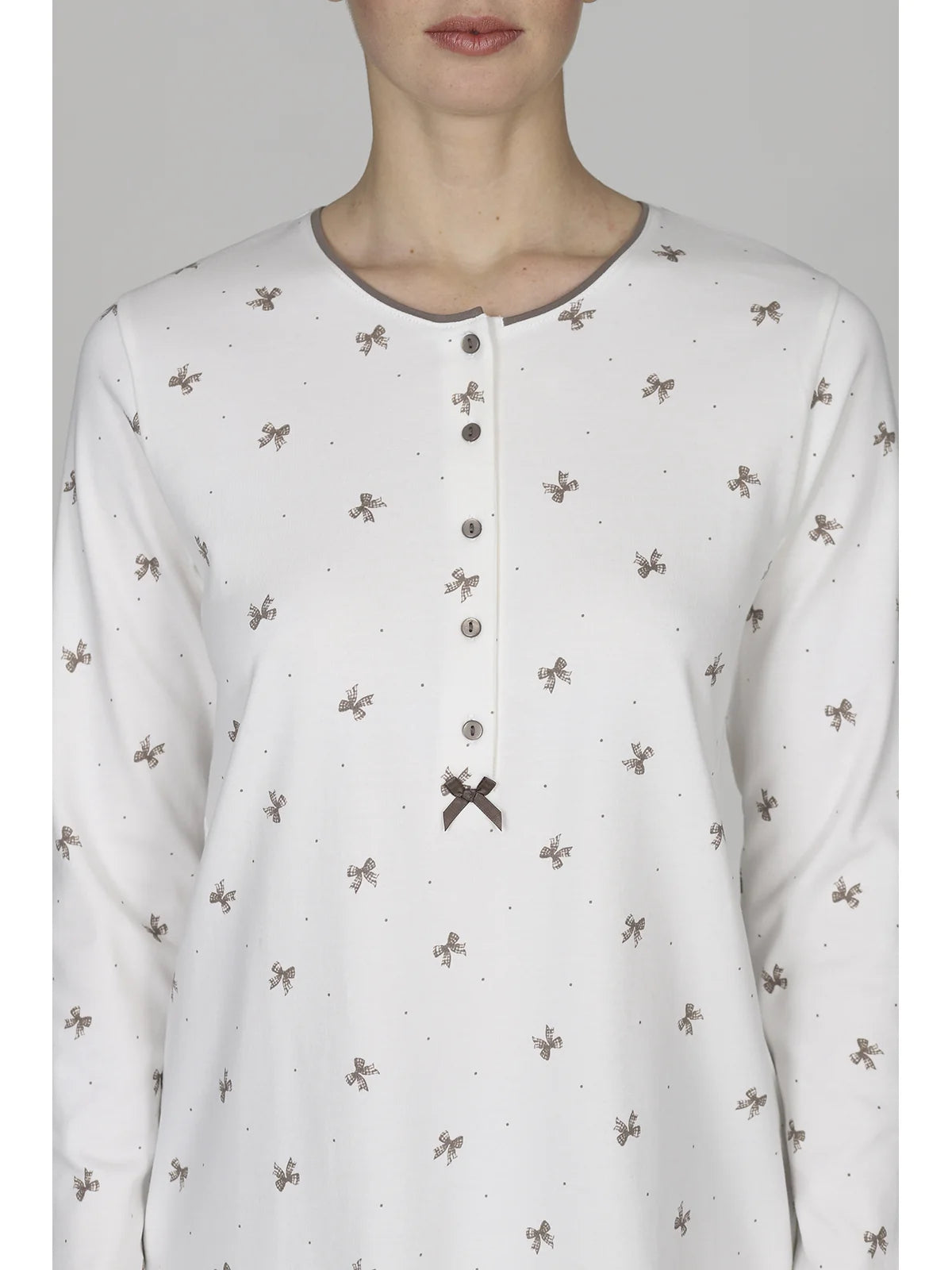 Alpina Pigiama Invernale da Donna in Caldo Cotone AEL906
