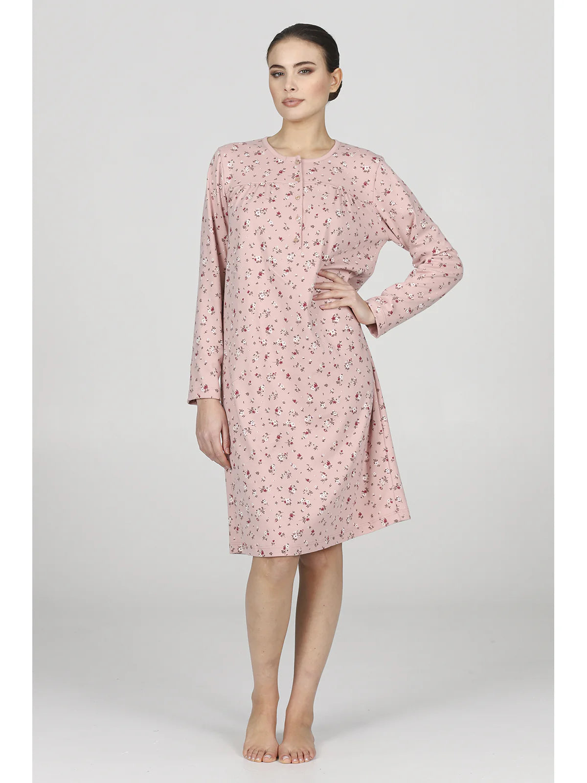 Alpina Camicia da Notte Invernale in Caldo Cotone Fausta AFL317 2511S40