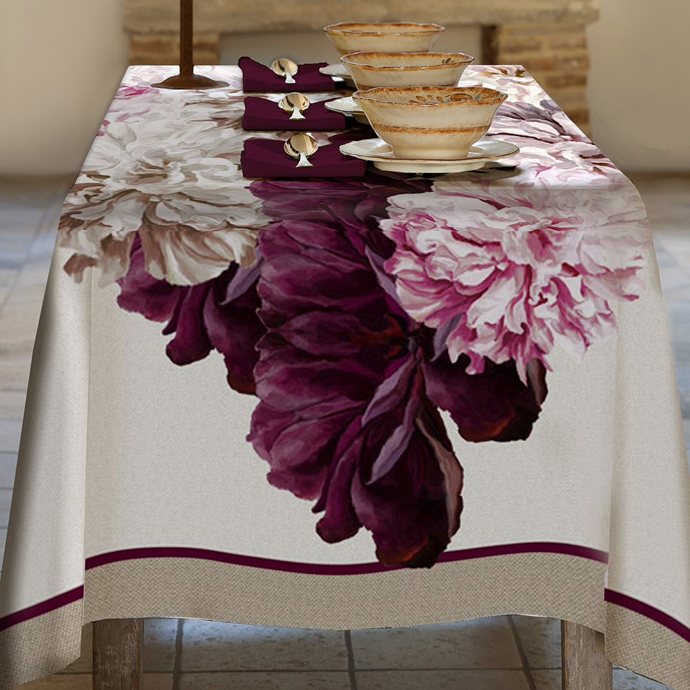 Tovaglia x8 AMARANTA by Tessitura Randi