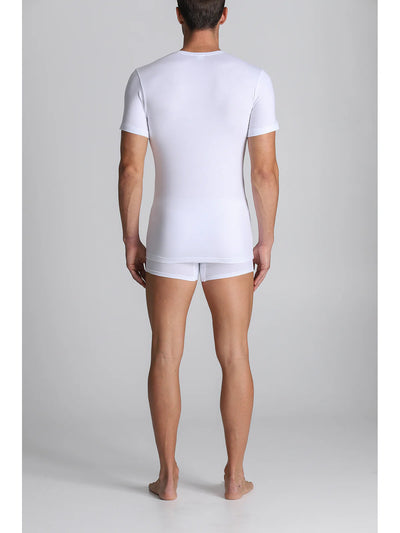 Alpina Maglietta collo V Maniche Corte in cotone elasticizzato ANM083 2505S22