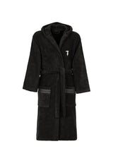 Trussardi Home Accappatoio con Cappuccio in Puro Cotone Ribbon S100