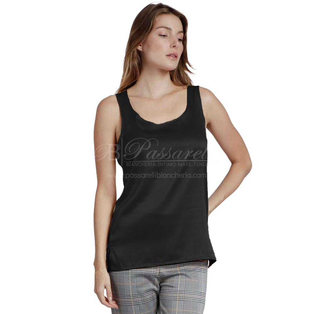 Admas Canottiera Sotto Giacca in Raso da Donna 43512 2504S15