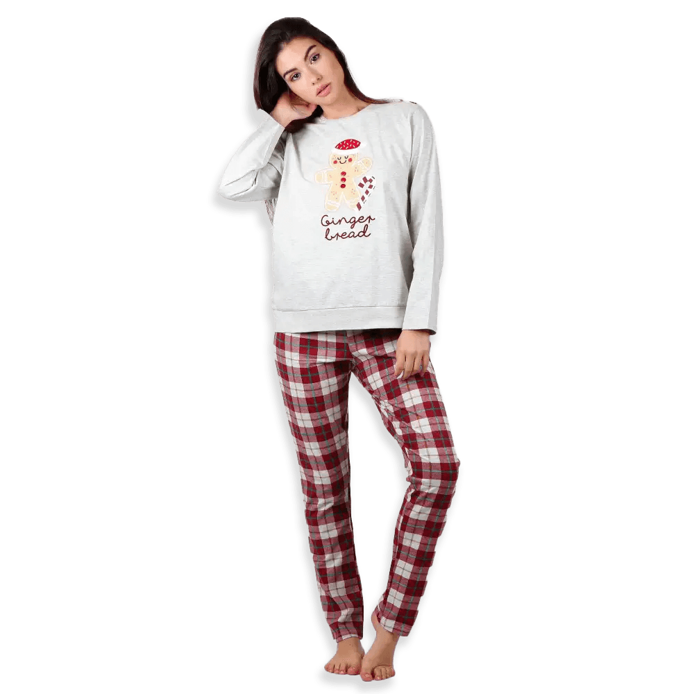 Admas Pigiama Invernale da Donna in Caldo Cotone 56236 S34 - Passarelli Biancheria