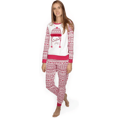 Admas Pigiama Invernale da Donna in Caldo Cotone 54140 S33 - Passarelli Biancheria