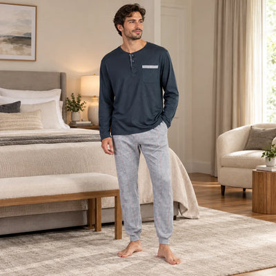 Admas Pigiama da Uomo in Caldo Cotone 63755