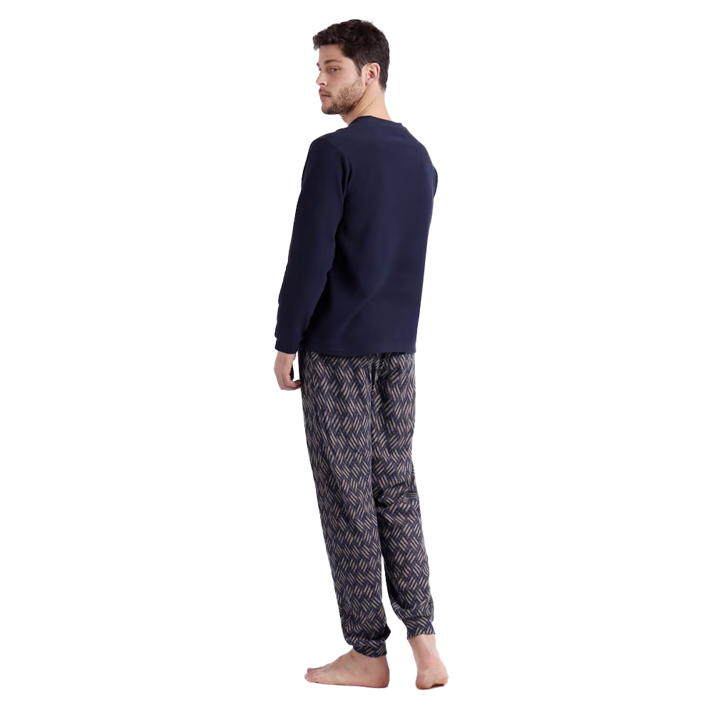 Admas Pigiama Invernale in Punto Milano da Uomo 60321 2411S36