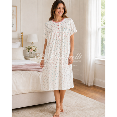 Alpina Donna Camicia da Notte Maniche Corte AFC413 2605S43