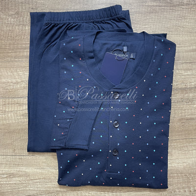 Alpina Pigiama Cotone Leggero da Uomo 294 Crav 2508S38