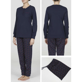 Alpina Pigiama Invernale Caldo Cotone da Donna AEL362 2510S72