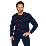 Alpina Pigiama Invernale Serafino in interlock di puro cotone AAL439 2510S70