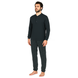 Alpina Pigiama Invernale Serafino in interlock di puro cotone AAL449 2510S68