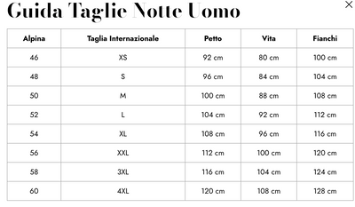 Alpina Pigiama Cotone Leggero da Uomo AAL497 2604S52