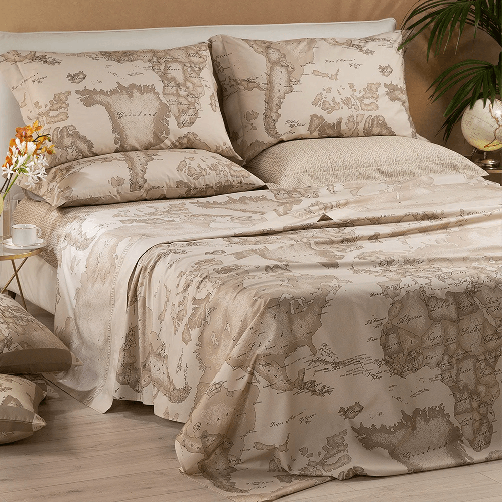 Alviero Martini Geo Safari Lenzuola Copriletto Matrimoniale 1009673 S100 - Passarelli Biancheria