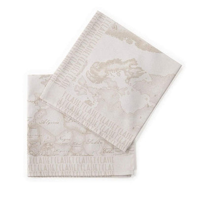 Alviero Martini Geo White 2 Tovaglioli in Cotone decorativi per tavola 1009590 S16 - Passarelli Biancheria