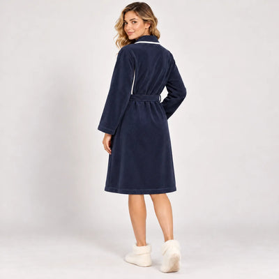 Amica Vestaglia Invernale in Punto Milano collo Sciallato da Donna A478