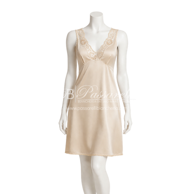 Andra Sottoveste spalla larga con forma seno e inserti in pizzo 2604S18