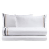 Biancoperla Completo Lenzuola Matrimoniale In Percalle si Cotone Antigua 2601B