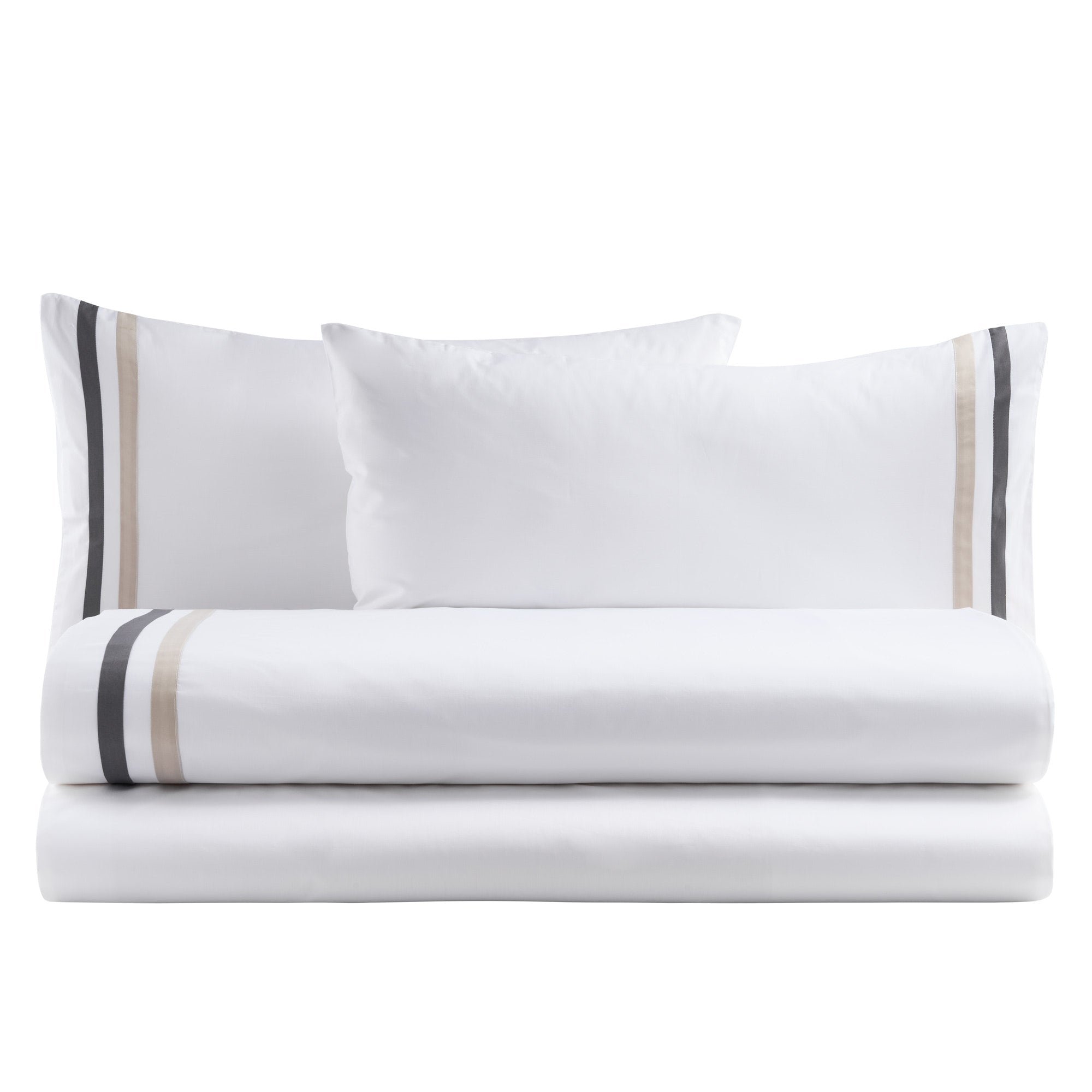 Biancoperla Completo Lenzuola Matrimoniale In Percalle di Cotone Antigua 2601B