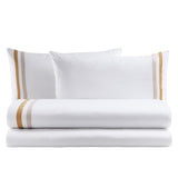 Biancoperla Completo Lenzuola Matrimoniale In Percalle si Cotone Antigua 2601B